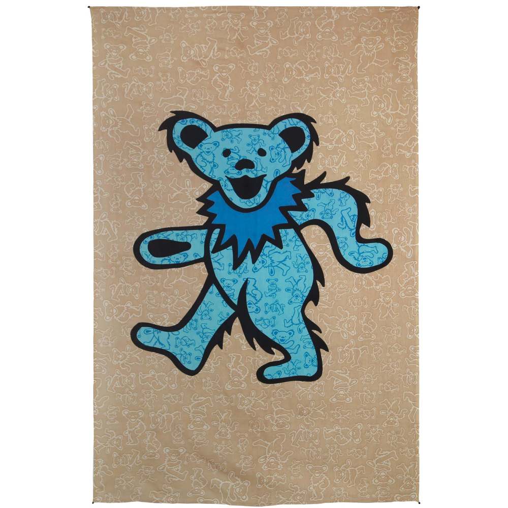 Grateful Dead Dancing Bear Tapestry 52x80" by Sunshine Joy
